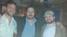 L-r: Drew Ball of the Riverbreaks, Sturgill Simpson, and the author, Nathan Empsall